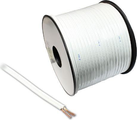Actual product image Goobay Speaker cable, 2x1.5mm, 100m, white, on reel (100 m, 3 mm²)