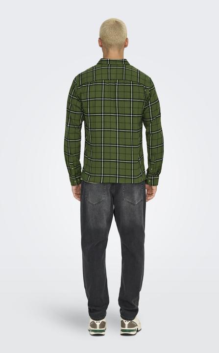 Actual product image Only & Sons Onsral Ls Slim Check Shirt (XS)