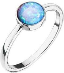 Produktbild Evolution Group Silver Ring with Blue Opal 15001.3 Light Blue Circuit 54 mm (54)