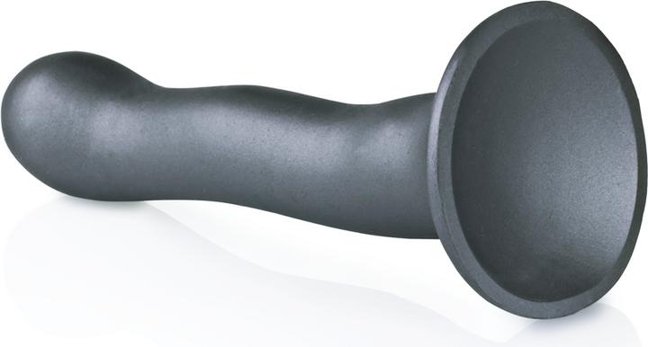 Image du produit Ouch! Ultra Soft Curvy G-Spot Dildo - 7" / 17 cm - Gun Metal