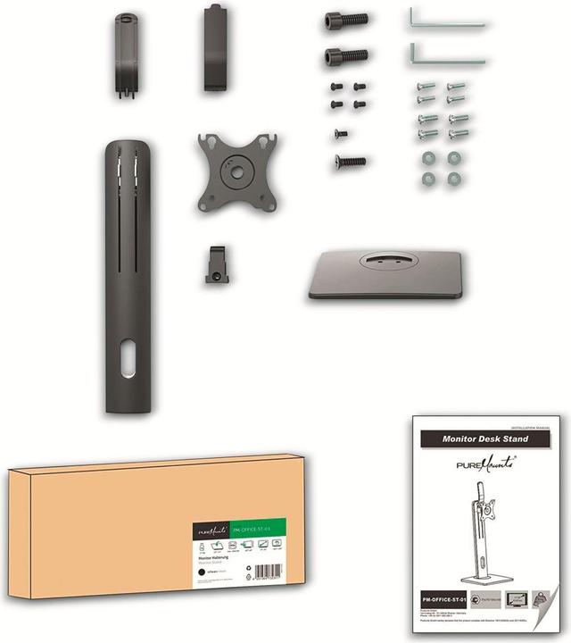 Produktbild Purelink PureMounts® Monitor Halterung, VESA 75x75/100x100, schwarz (32.01")