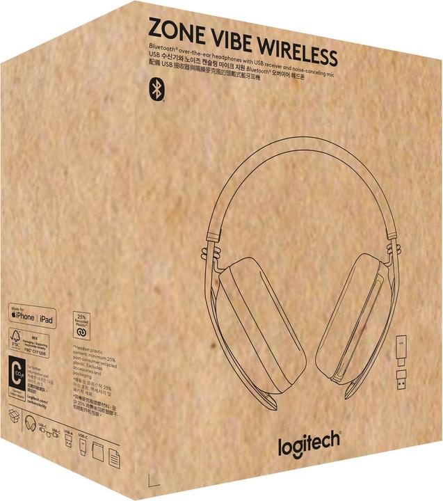 Actual product image Logitech Zone Vibe (Wireless, USB-C)