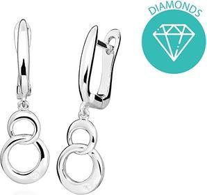 Immagine prodotto JVD - Elegant silver earrings with a diamond SVLE0502SH8BI00