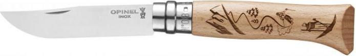 Actual product image Opinel 002188Knife No. 8 GRAVING SKI (8.50 cm)