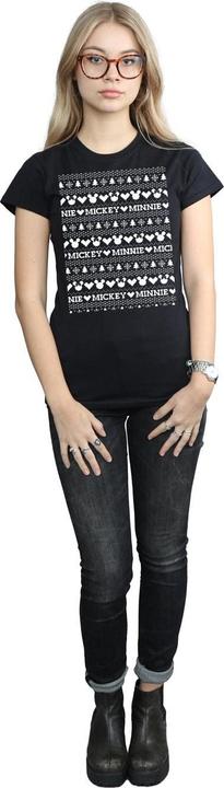 Produktbild Disney Mickey And Minnie Christmas Fair Isle TShirt (M)