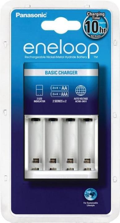 Immagine prodotto Panasonic Caricatore Eneloop BQ-CC51H e 4 batterie eneloop AAA (4 pz., Batteria + Caricabatterie)
