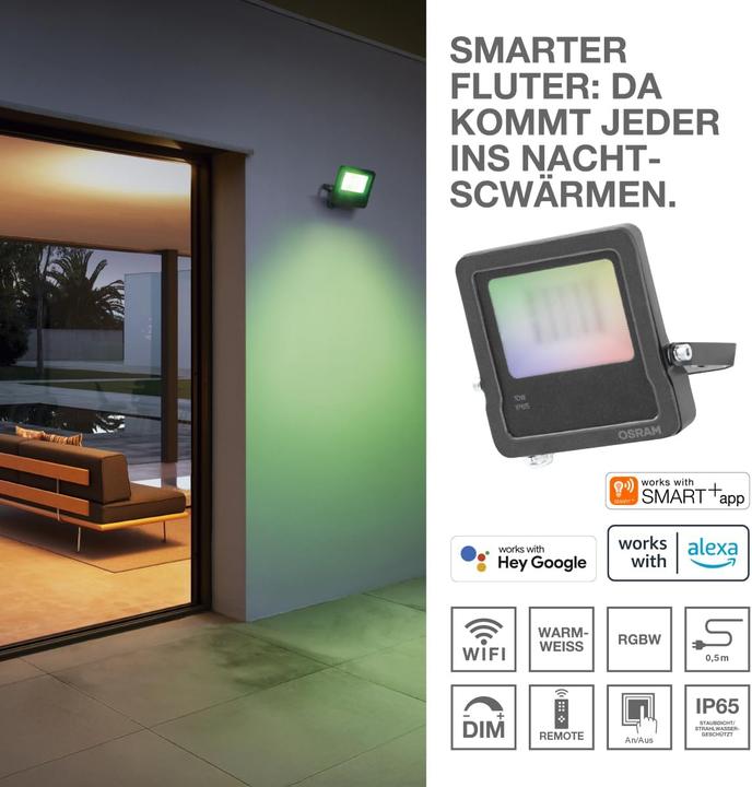 Actual product image Ledvance Smart+ Wifi Flood (2000 lm, IP44)