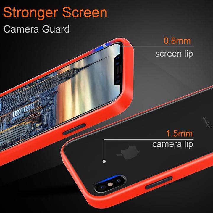 Actual product image Cadorabo Hybrid Matt Cover (Apple iPhone X)