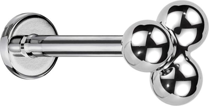 Produktbild Star Piercing Ohrstecker rosegold freifallende Kette Buchstabenbaum Bitch (ohne MessingTitan G23, ohne MessingChirurgenstahl 316L)