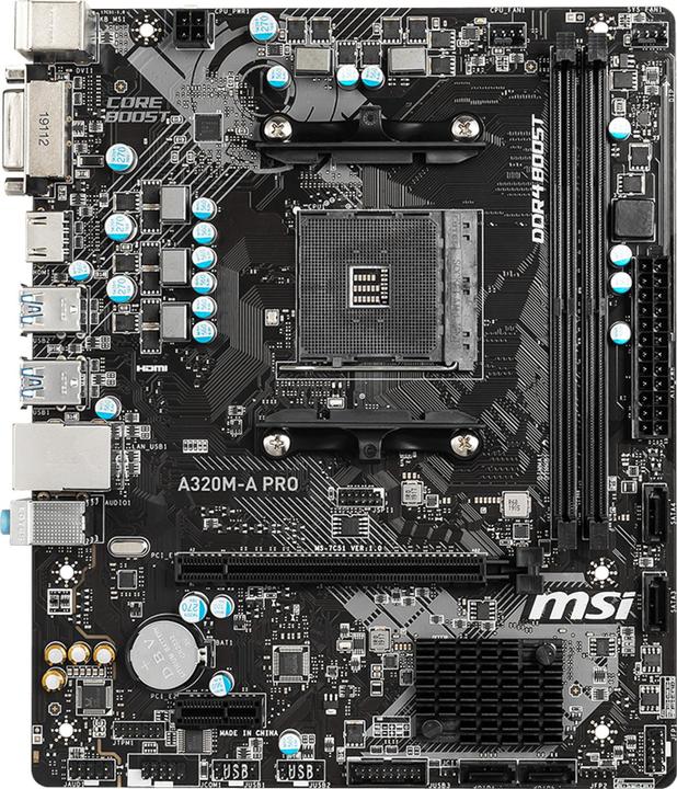 Produktbild MSI A320M-A Pro (AM4, AMD A320, mATX)