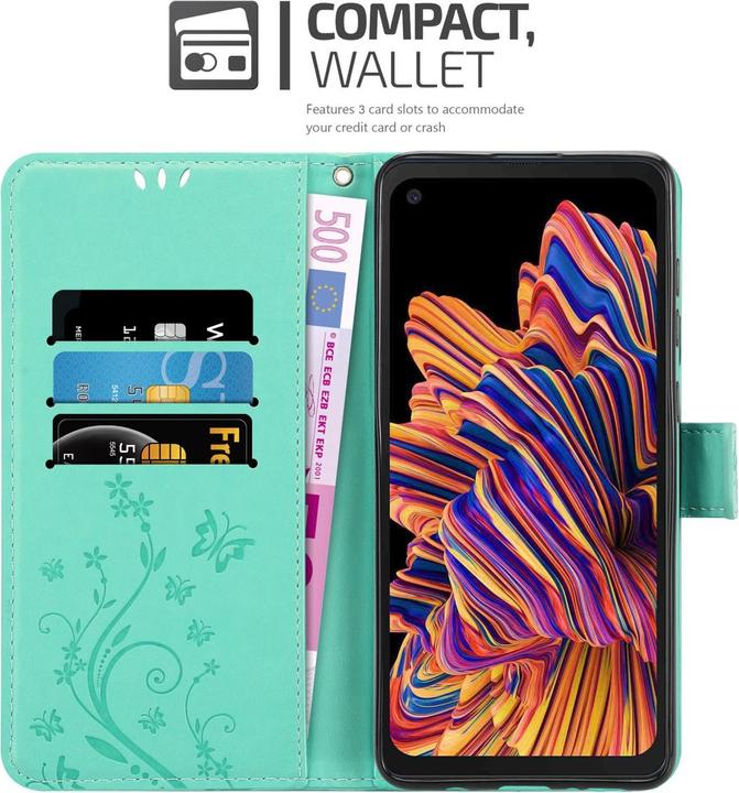 Actual product image Cadorabo Flower Book cover (Samsung Galaxy Xcover Pro)