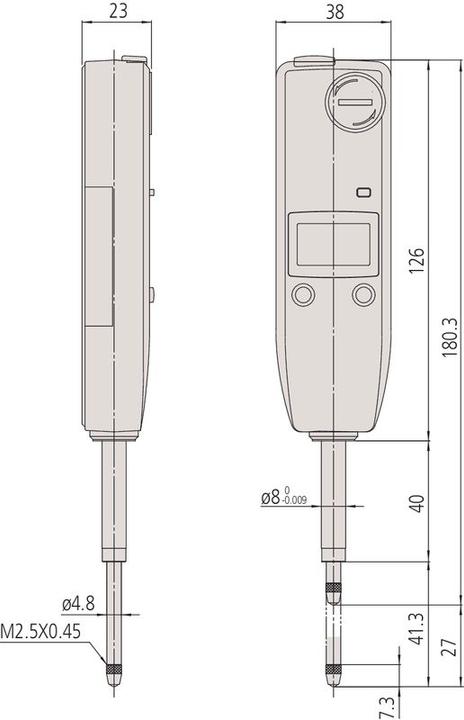 Actual product image Mitutoyo Dial gauge (2.54 cm)