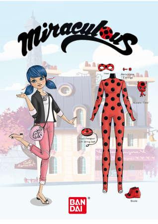 Actual product image Bandai Miraculous doll with clothes