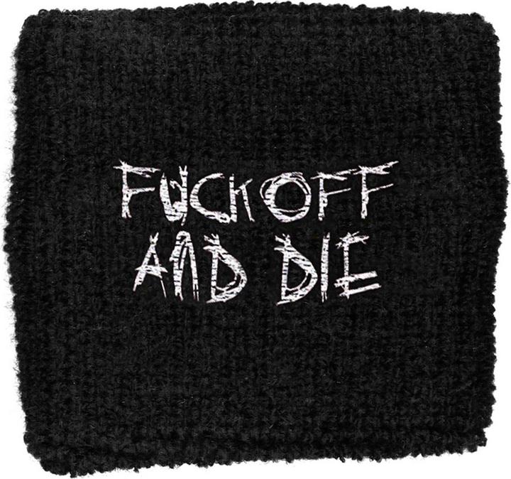 Universal Textiles - Bracelet en tissu FUCK OFF AND DIE (20% élasthanne, 80% coton)