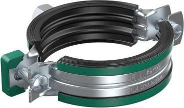 Actual product image Walraven Pipe clamps KSB2 Two screws Ø20-23mm, galvanised, with Quicklock, combi-fixing M8/10