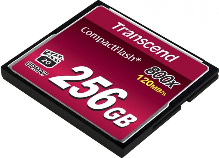 Actual product image Transcend CF Card 256GB MLC 800x R: 120M (256 GB, CF)