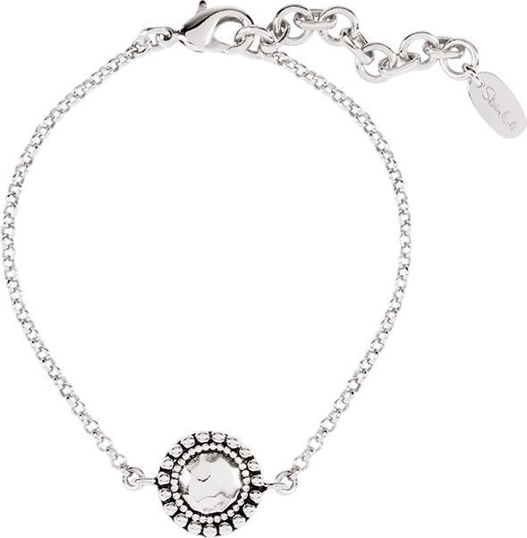 Steinkult Armband "Maia" (20 cm, Messing Sterling Silber veredelt)