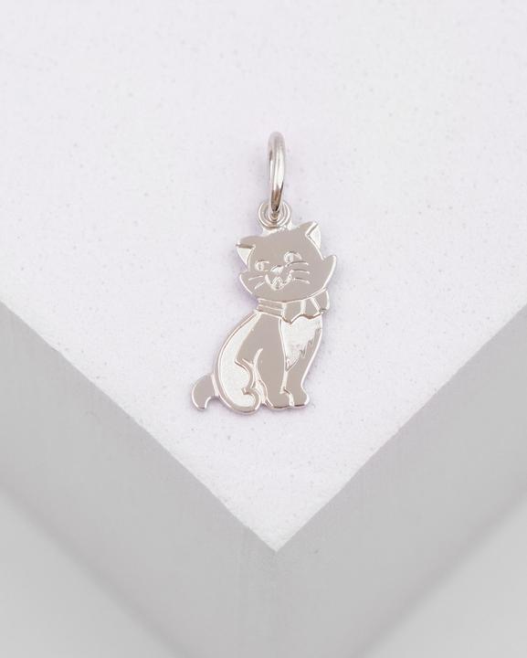 Produktbild Muau Pendant cat white gold 750, 18x9mm (750/18K Weissgold)