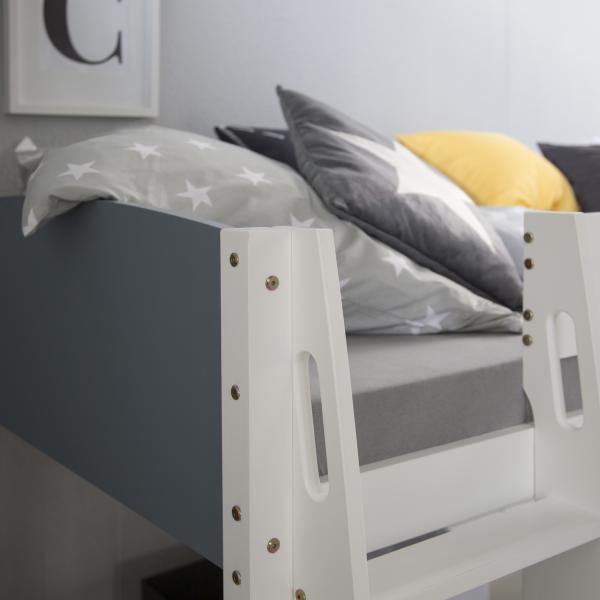 Produktbild Homestyle4u Hochbett Spielbett Kinderbett mit Leiter (90 x 200 cm)