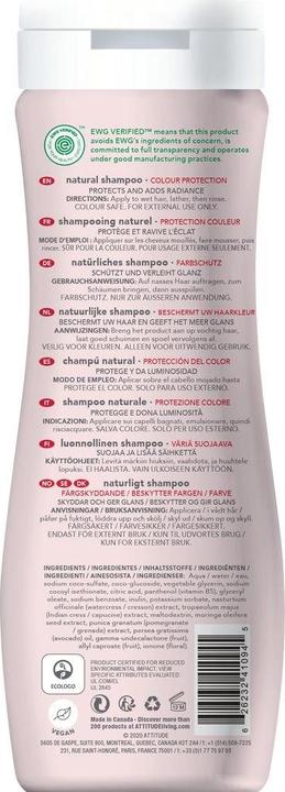 Image du produit Attitude Protection des couleurs (473 ml, Shampoing liquide)