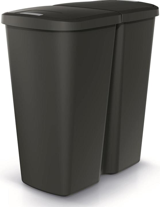 Image du produit Hrb Mülleimer mit 2 Fächern (2x 25L) für Mülltrennung (50 l)