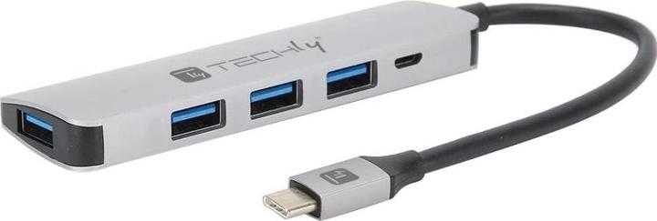 Immagine prodotto Techly USB3.1 Super Speed Hub 4 porte con cavo USB tipo C PD (USB-C, 4 Porti)