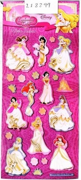 Actual product image Disney Princess Glitter Stickers
