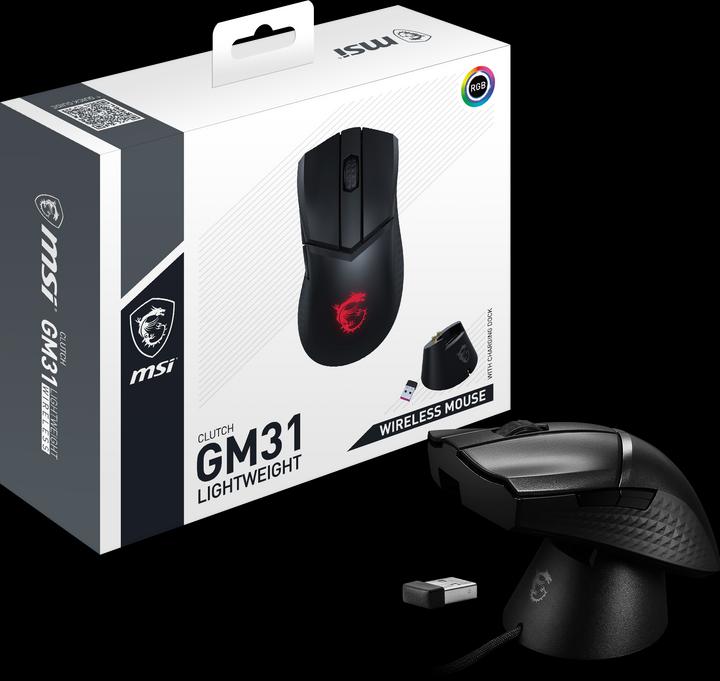 Actual product image MSI Clutch GM31 (Wireless, Cable)