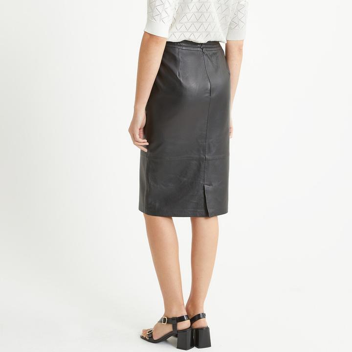 Actual product image Anne Weyburn Leather skirt (42)
