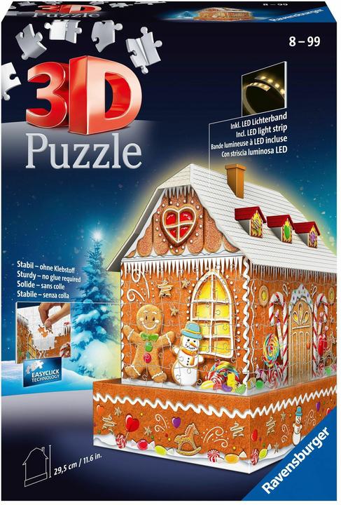 Image du produit Ravensburger Maison en pain d'épices la nuit (216 pièces)