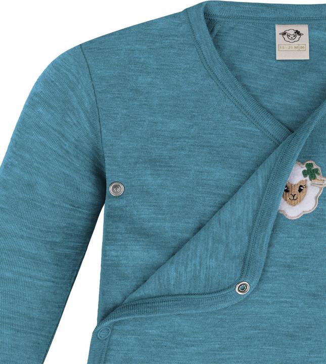 Actual product image Normani 3-pack multipack baby bodysuit merino long-sleeved body with buttons - 9345 (80)