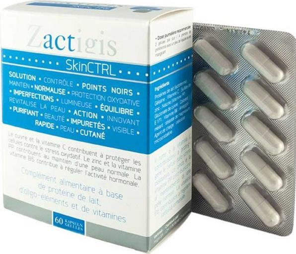 Actual product image Zactigis Skinctrl (60 Piece, Capsules, 55 g)