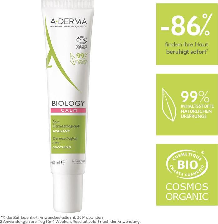 Produktbild A-Derma BIOLOGY Beruhigende Creme Creme (40 ml, 24h Creme)