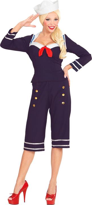 Image du produit Widmann Années 50 PIN UP SAILOR GIRL (haut, pantalon, casquette), S (S)
