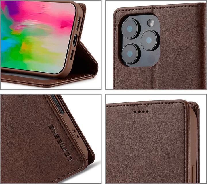 Image du produit LC.Imeeke iPhone 16 Pro - Étui en cuir (Apple iPhone 16 Pro)
