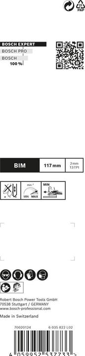 Actual product image Bosch Professional Zubehör Expert jigsaw blade set