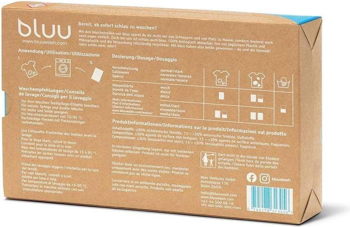 Actual product image bluu Universal washing strips (180 Washing cycles, Sheets)