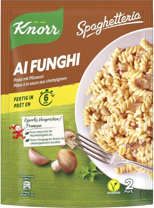 Knorr Pasta Ai Funghi con Salsa di Funghi (218 g)