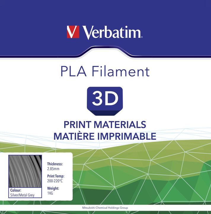 Immagine prodotto Verbatim Filamento PLA (PLA, 2.85 mm, 1000 g, Argento)