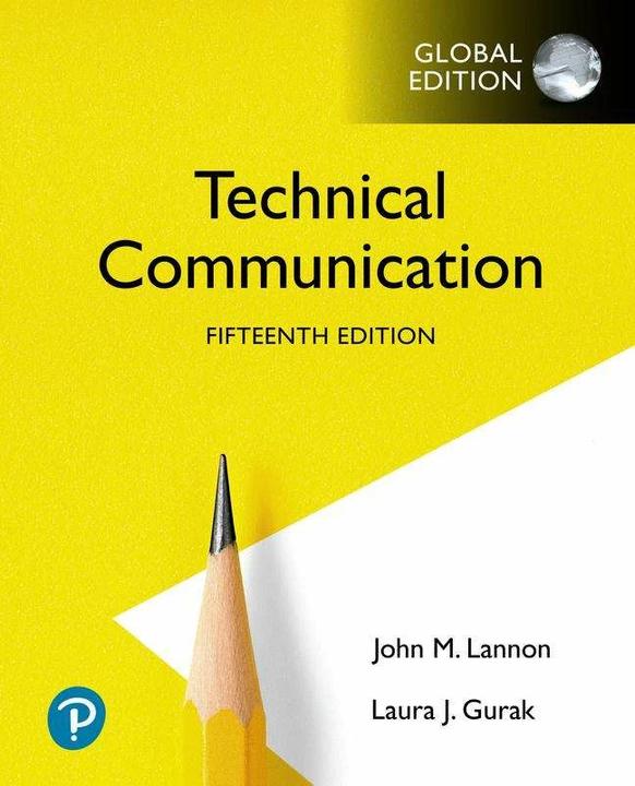 Immagine prodotto Technical Communication, Global Edition (Inglese, Laura J. Gurak, John M. Lannon, John Lannon, 2021)