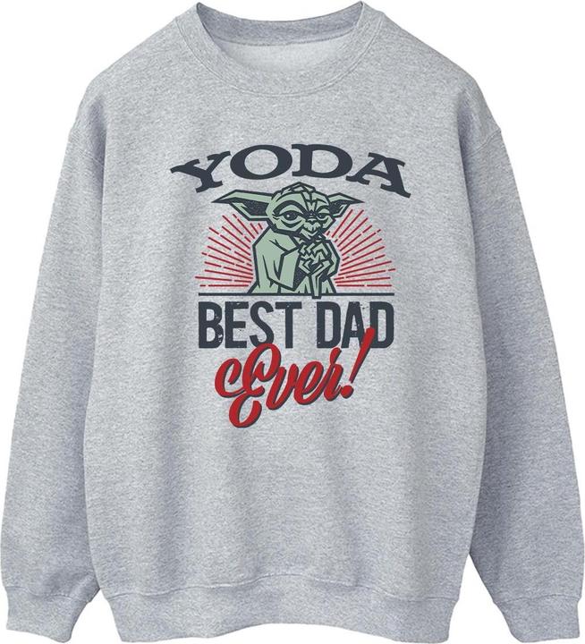 Actual product image Star Wars Mens Mandalorian Yoda Dad Sweatshirt (XL)