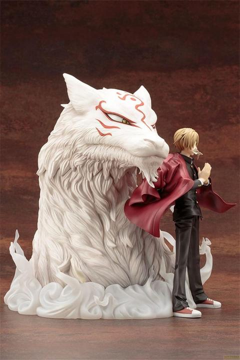 Actual product image Kotobukiya Natsume's Book of Friends ARTFX J Statue Takashi Natsume & Madara 20 cm