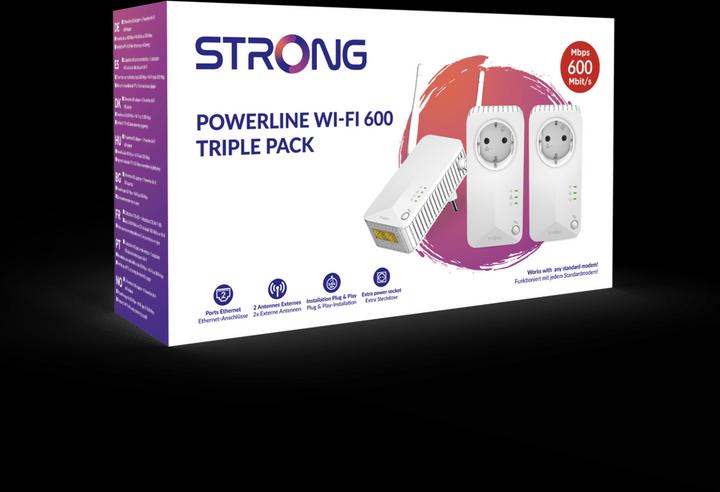 Immagine prodotto Strong Pacchetto triplo Powerline Wi-Fi 600 (600 Mbit/s)