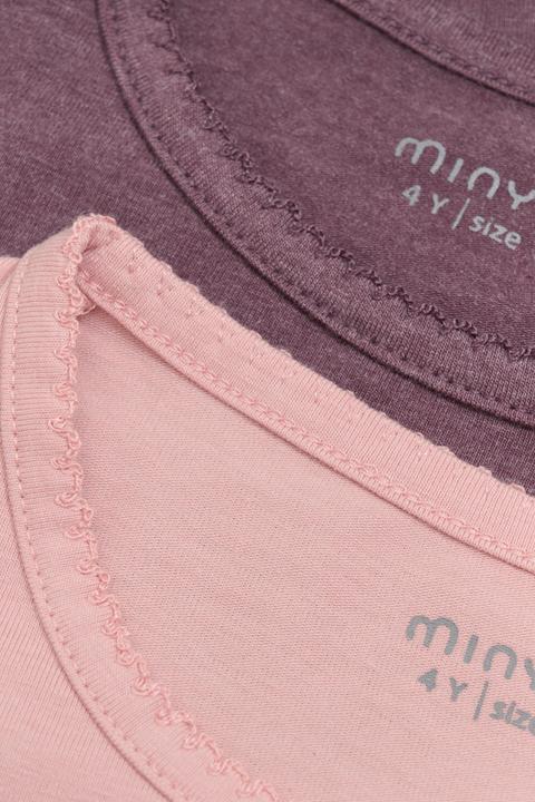 Actual product image Minymo T-shirt set of 2 Misty Rose size 104 (104)