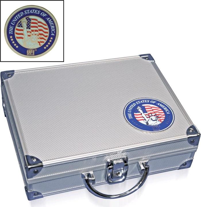 Safe AluKoffer mit Plakette USA leer