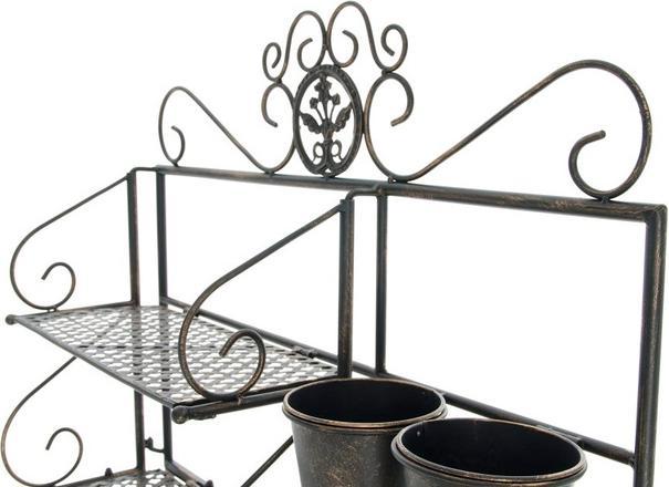 Produktbild Swisshandel24 XL Pflanzregal Shine, bronze