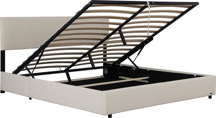 Produktbild Corium Polsterbett Juva Cord mit Lattenrost 180x200 cm Beige (180 x 200 cm)