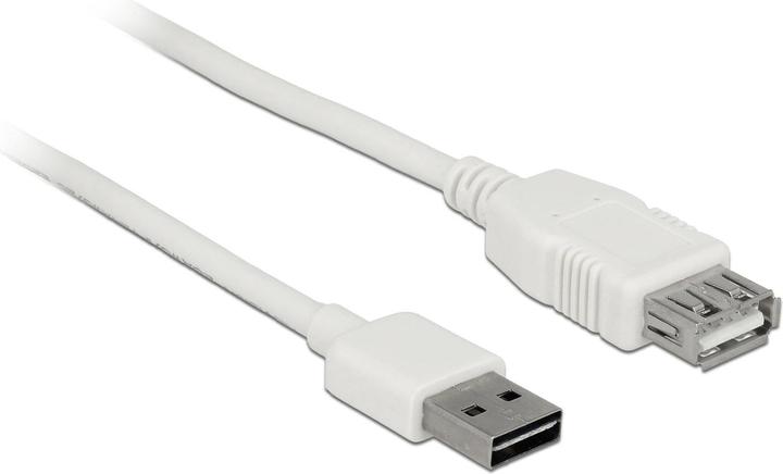 Delock USB2.0 extension cable Easy, 5m, white (5 m, USB 2.0)