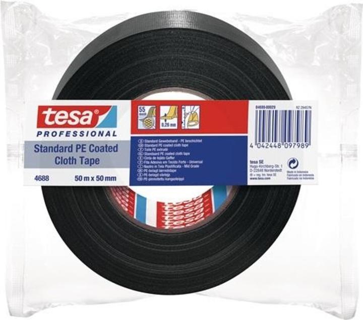 Produktbild tesa PE-Rep.-Band 50m:50mm schwarz (50 mm)
