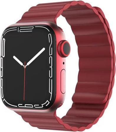 Produktbild Cover-Discount Apple Watch 42 / 44mm - Lederarmband mit Magnetschlaufe schwarz (44 mm, 42 mm, Silikon, Kunstleder)
